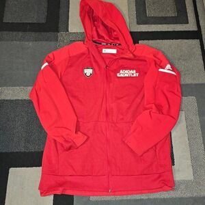 Adidas Hoop City Basketball Jacket Mens XXL Red Good